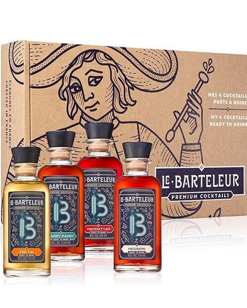 Cocktail - Gift Box - LE BARTELEUR, 4 x 10cl