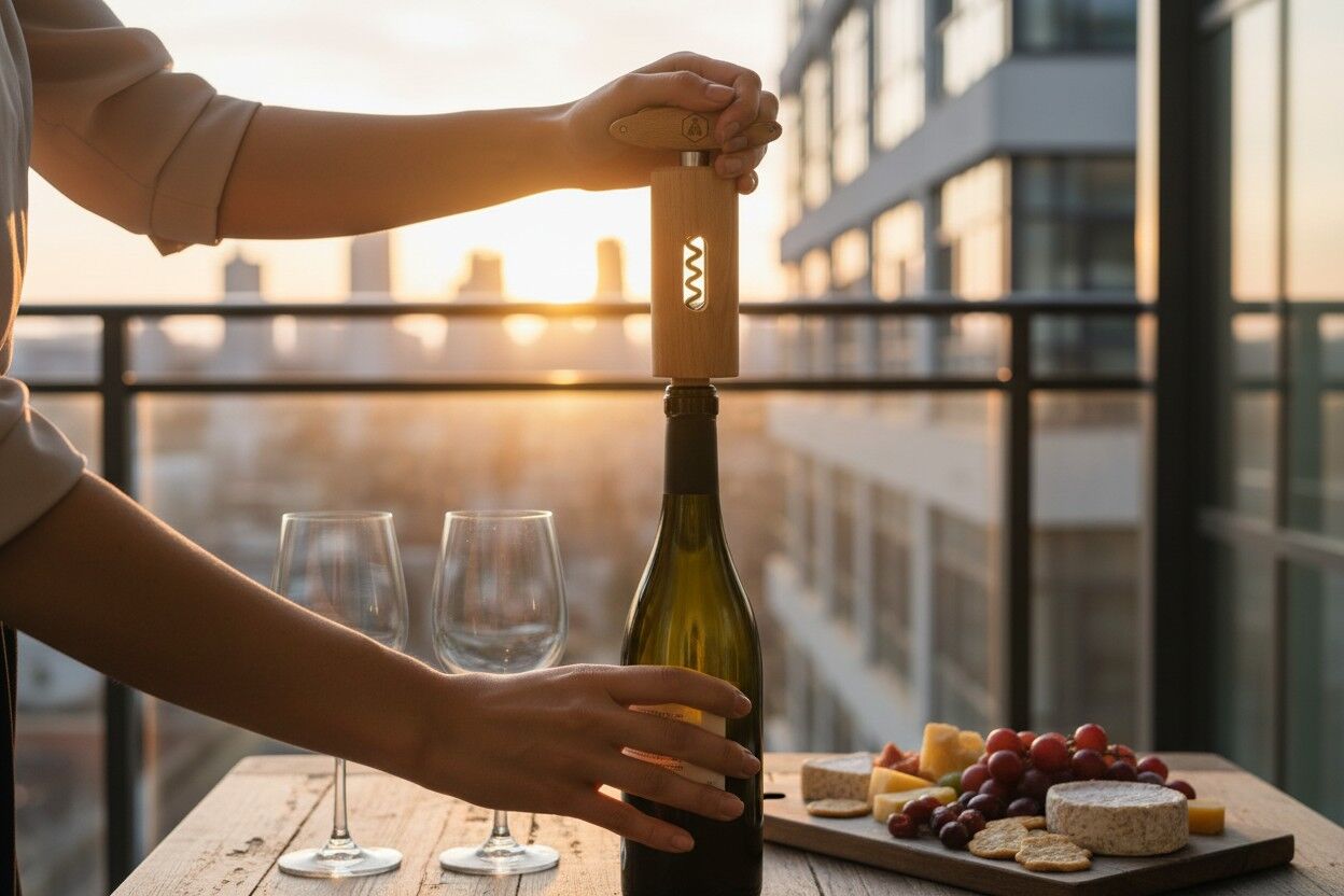 LAGUIOLE- Corkscrew With Rotating Wooden Handle