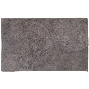 Tapis de bain Boaz – Gris 50 x 80 cm