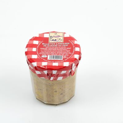 Rillettes di anatra delle Landes con foie gras - 250 g