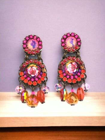 BOUCLES D'OREILLES EN CRISTAL GINGEMBRE 1