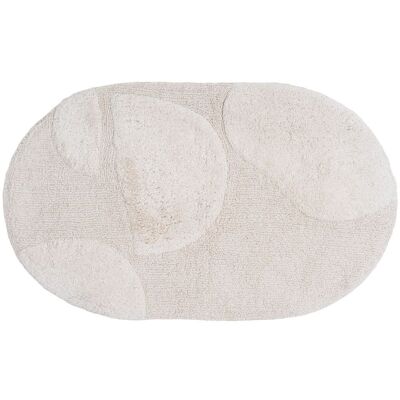 Bath mat Boaz – Cream Oval 60 x 100 cm