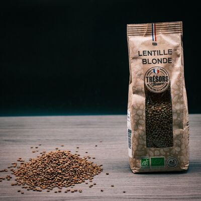 ORGANIC BLONDE LENTIL 400G BAG