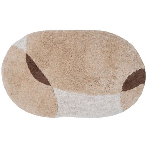 Badmat Bink – Beige Ovaal 60 x 100 cm