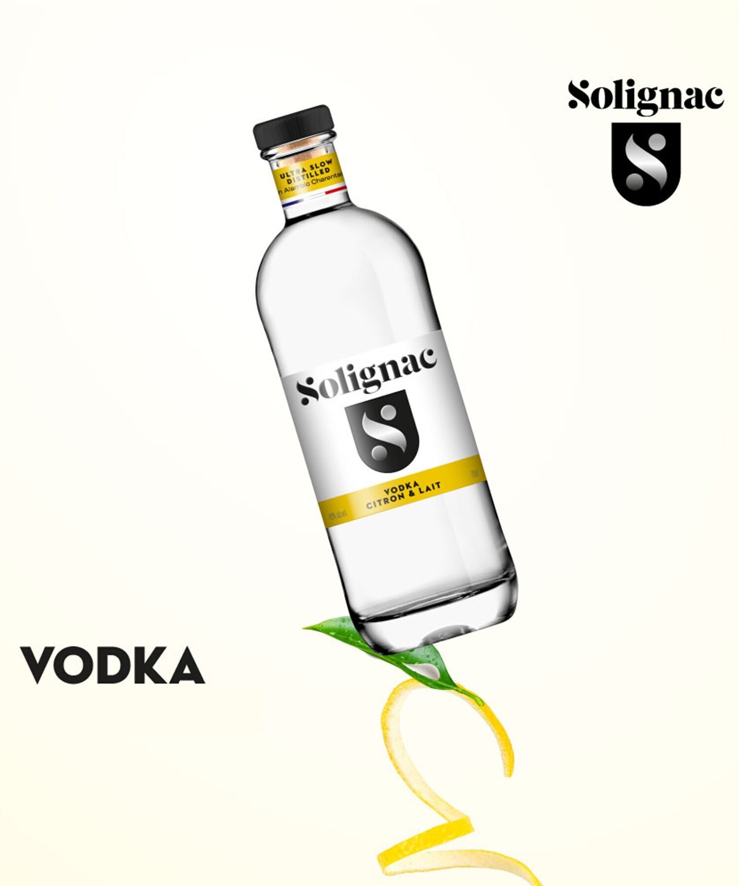 SOLIGNAC VODKA - LEMON & MILK | Ultra Slow Distilled - 43%