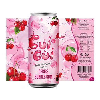 Soda CERISE - BUBBLE GUM 2