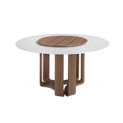 ROUND PORCELAIN MARBLE DINING TABLE 1137