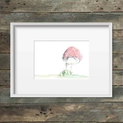 Art print fly agaric