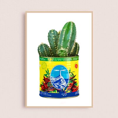 Pop-Art-Poster | Harissa-Kaktus 30x40cm