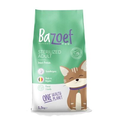 Croquettes pour chats adultes aux insectes (20kg) - sac démarqué destiné à la vente en vrac