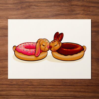 Postcard "Donut Rabbit"