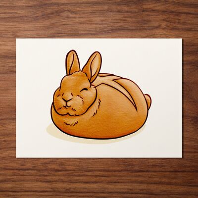 Postkarte "Brötchen Kaninchen"