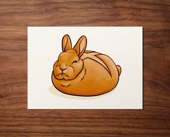 Carte postale "Chignon Lapin"