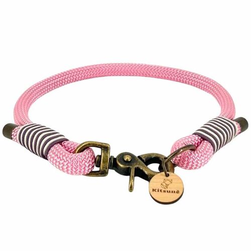 Collier chien en Paracorde - rose - HYPPIE