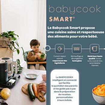 BEABA, Babycook Smart - Gris Anthracite 5