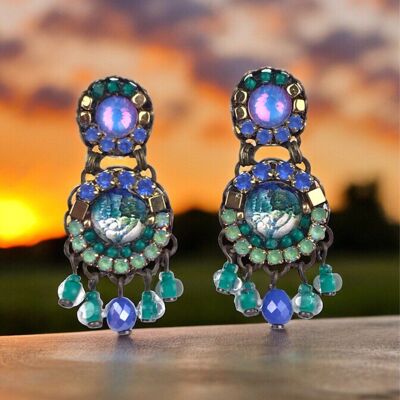 Borneo crystal earrings