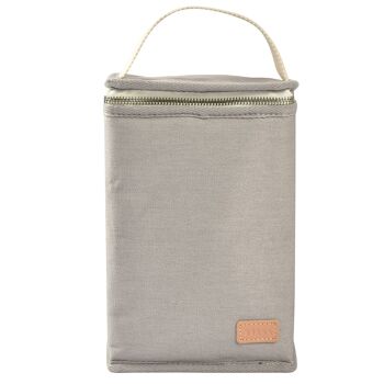 BEABA, Pochette repas isotherme canvas gris perle 2