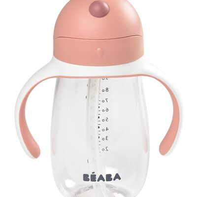 BEABA, Straw cup 300 ml - old pink