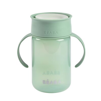 BEABA, 360° sage green learning cup