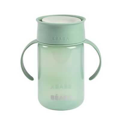 BEABA, vaso de aprendizaje 360° verde salvia