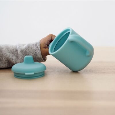 BEABA, Blue silicone learning cup