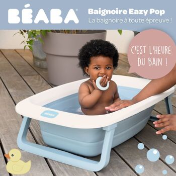 BEABA, Baignoire Eazy Pop Camélé'O - Bleu baltique 2