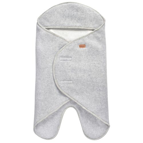 BEABA, Babynomade double polaire gris chiné/blanc - 0-6 mois