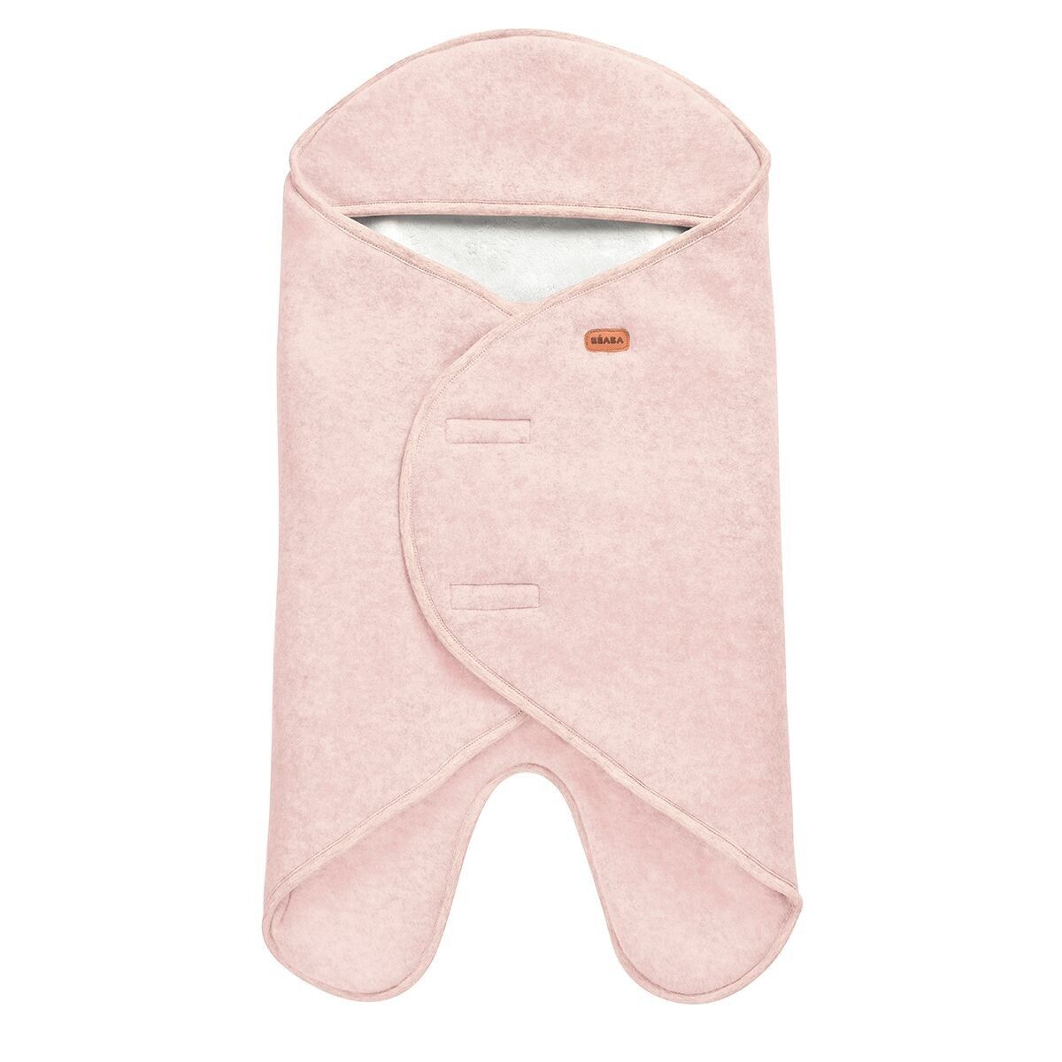 BEABA, Pile doppio Babynomade rosa cipria/bianco - 0-6 mesi