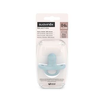 SUAVINEX, SUCETTE REVERSIBLE SXPRO COLOUR ESSENCE 0/6M - BLEU 3