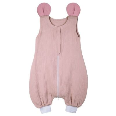 Hi Little One - sacco a pelo in mussola di cotone MOUSE Blush & Baby Pink
