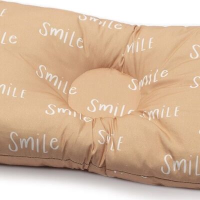 4-in-1 Handstillkissen + Bettschoner aus BIO-Bio-Baumwolle SMILE