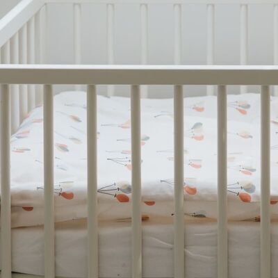 Fundas de almohada para ropa de cama de bebé de algodón orgánico BIO BALOONS