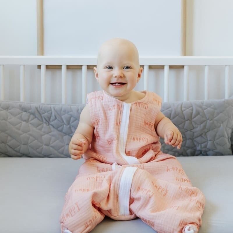 Sacco a pelo double face GROW UP TOG 1 HAPPY/WHITE