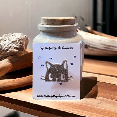 Spille a forma di gatto glitterate