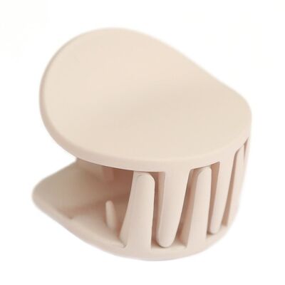 Fermaglio per capelli rotondo beige