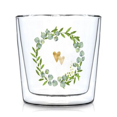 Two Hearts Trend Glass DW