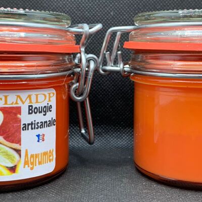 Tarro de vela perfumada de naranja picante