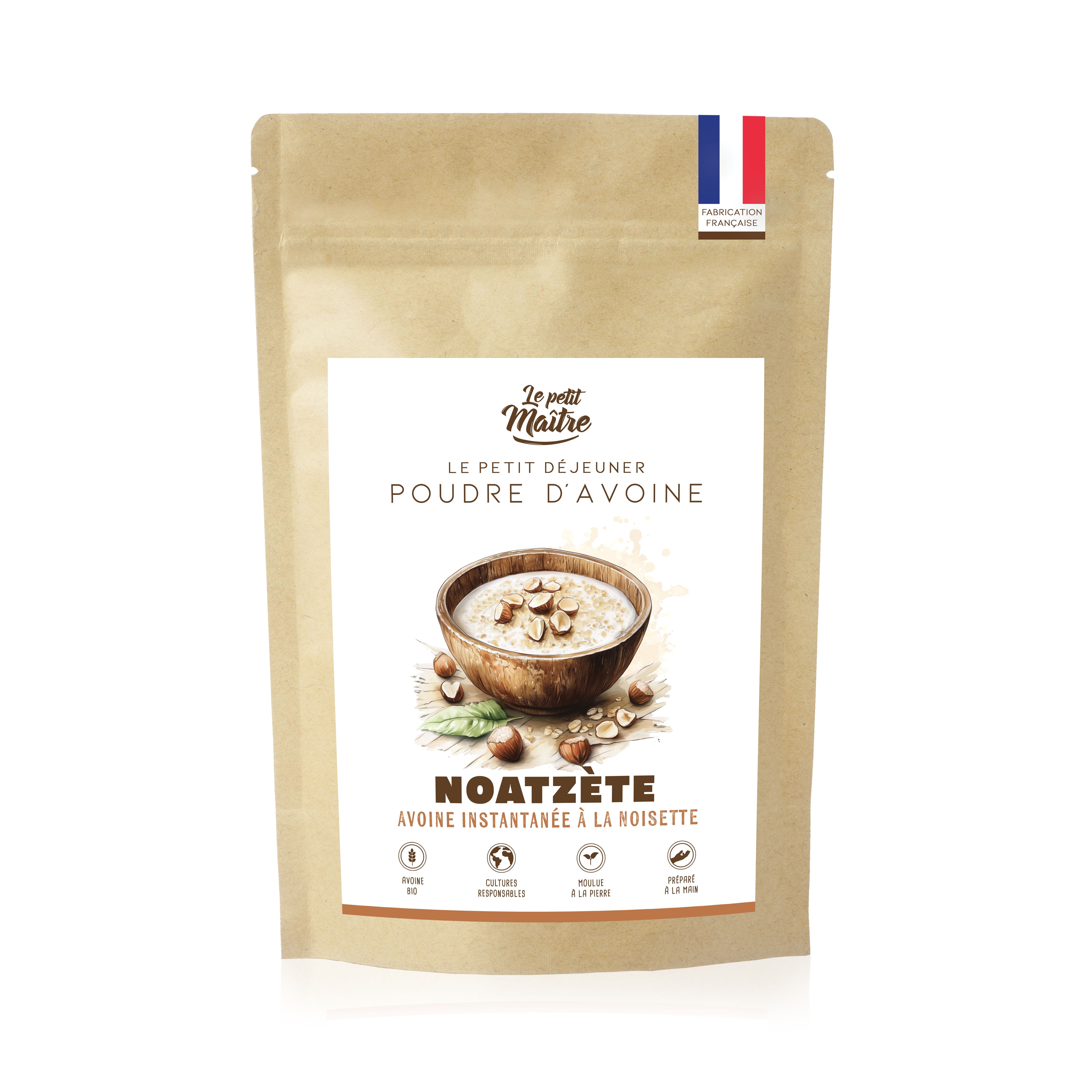 Fiocchi d'avena istantanei con nocciole italiane