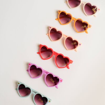 Love Heart Sonnenbrille Kinder – UV400-Schutz