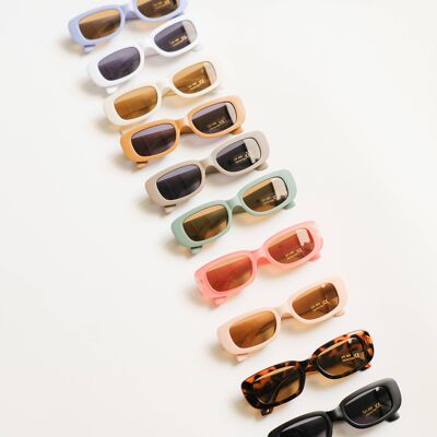 Rechteckige Retro-Sonnenbrille für Kinder – UV400-Schutz