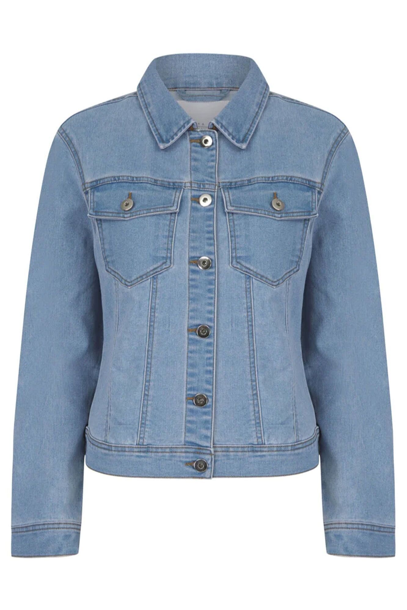 GIACCA IN DENIM STRETCH DI COTONE BLU DENIM