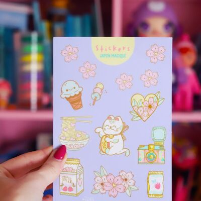 Magical Japan sticker sheet