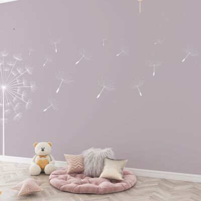 Wallpaper Dandelion - Lila Lavendel