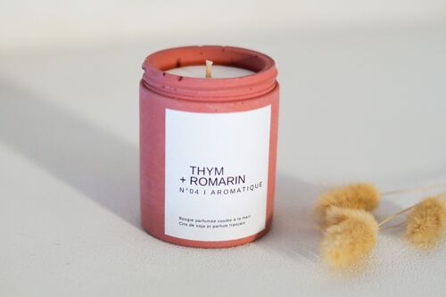 Bougie parfumée Thym + romarin