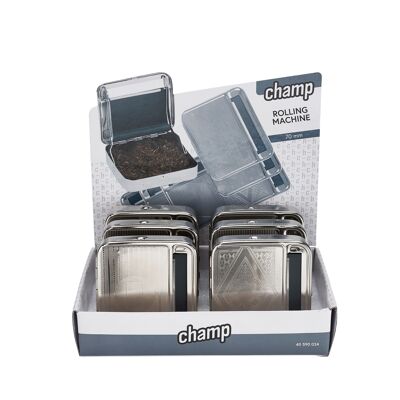 CHAMP - Designer metal cigarette rolling box - Tobacco rolling machine - Machine.