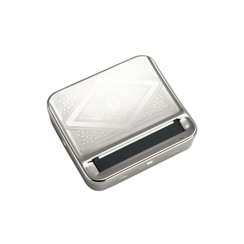 tobacco rolling boxes Box This sturdy metal tray has a cool zombie skull design Rolling Machine Metal Red Cloth