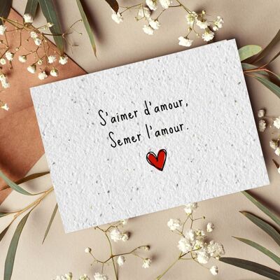 Postkarte an Pflanze Nr. 1 „Sich selbst mit Liebe lieben“, 10er-Lot