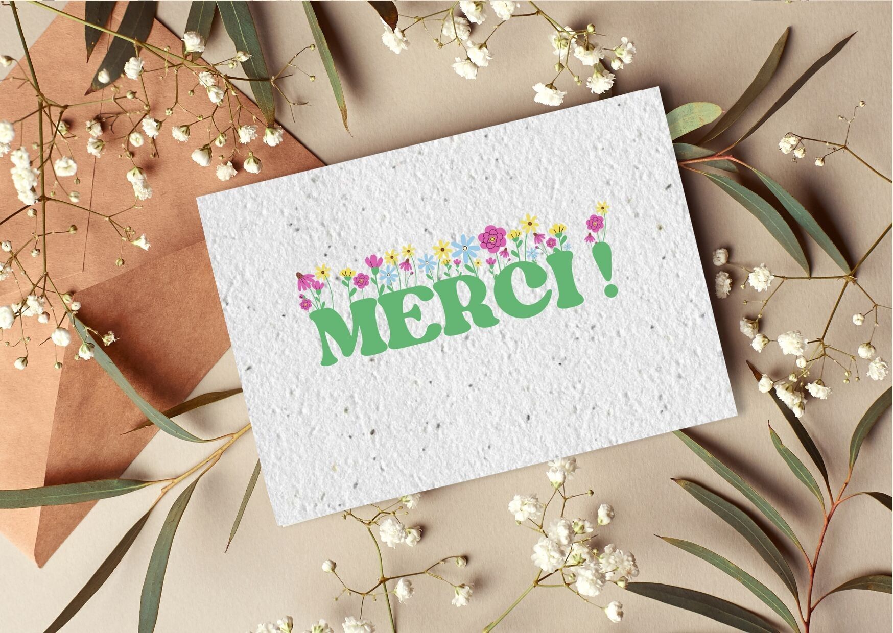 Cartolina per la pianta n. 27 "Grazie floreale" Set di 10