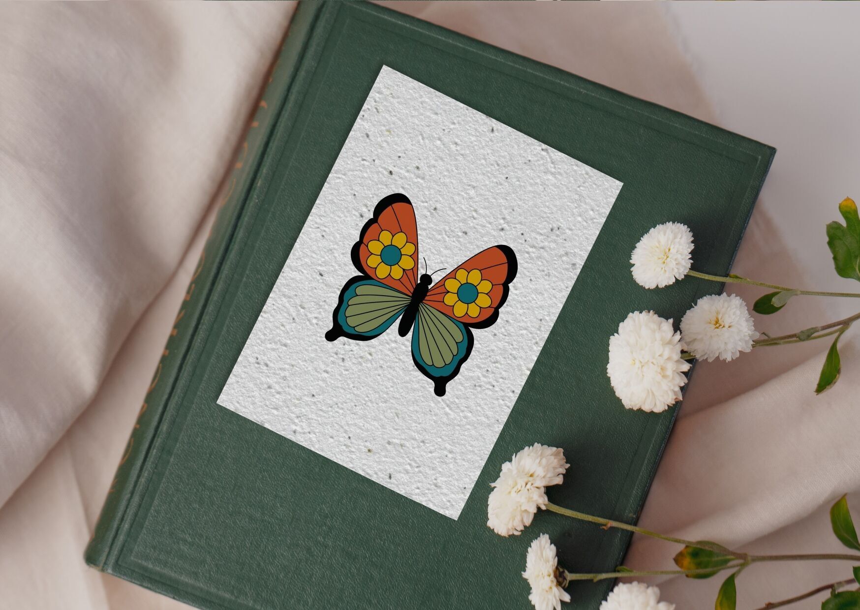 Cartolina per la pianta n. 42 "Farfalla" Set da 10