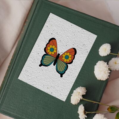 Postkarte zur Pflanze Nr. 42 „Schmetterling“ 10er-Set